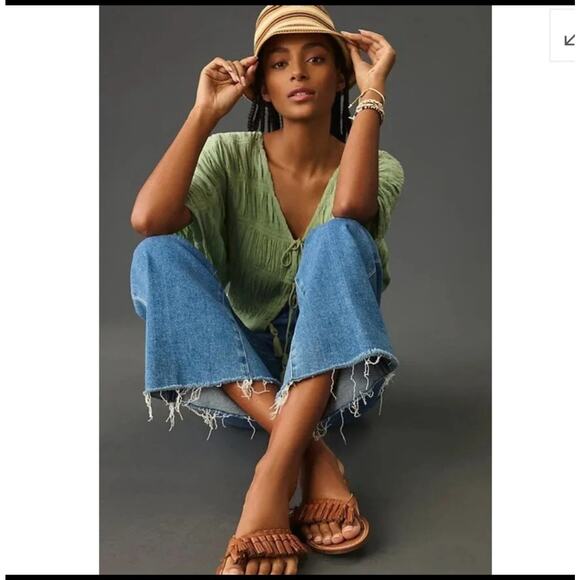 PAIGE Blue Flare & Wide Leg Jeans - Picture 3 of 13